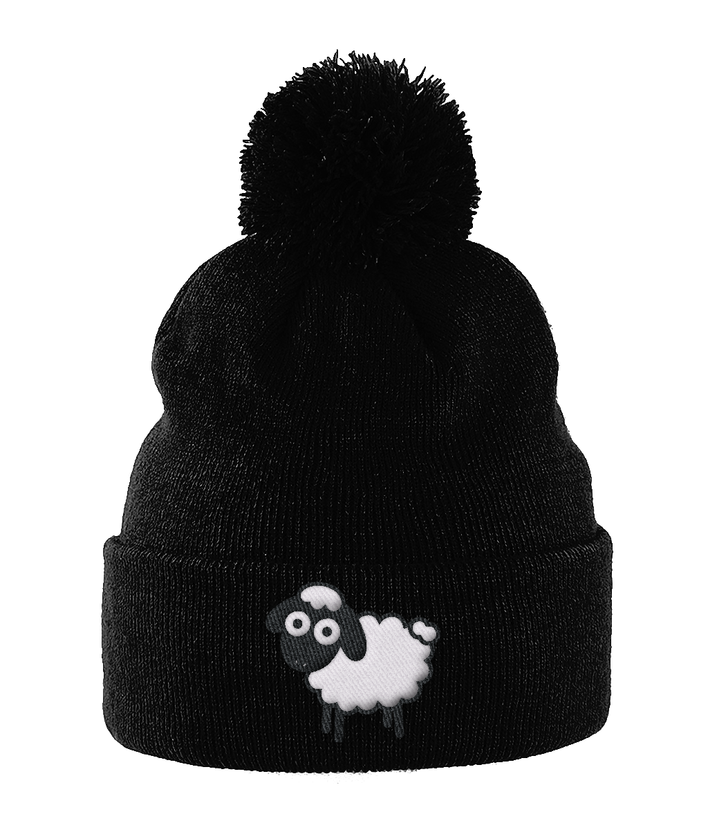 Troopi Original Pom Pom Beanie Black